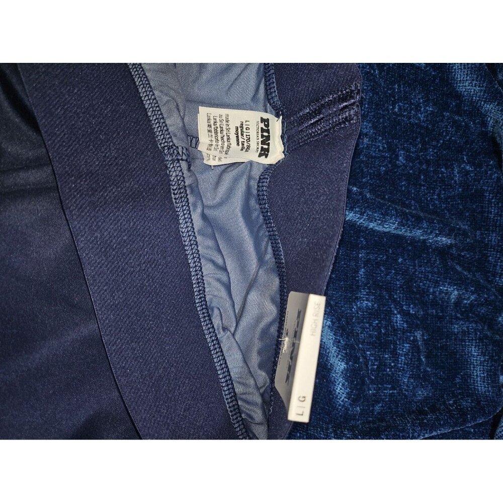 Victoria's Secret PINK Ultimate High Waist Leggings Blue Ombre Large Regular - Picture 4 of 8